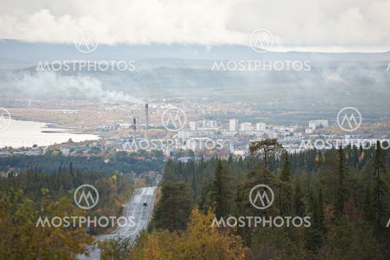 Russian town of Kandalaksha