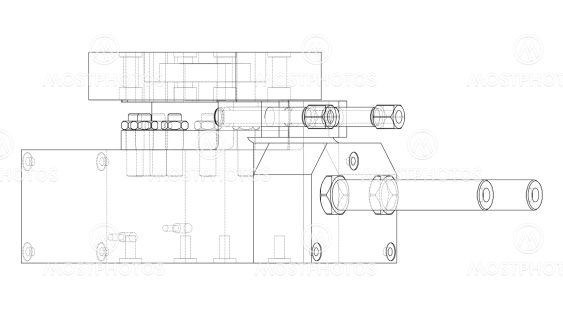Abstract industry object concept. Vector