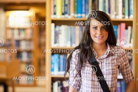 Portrait of a student posing
