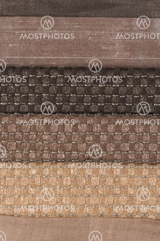 Multi color fabric texture samples