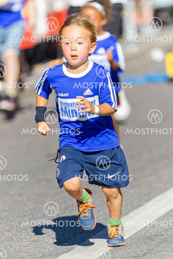 Young boy with grat speed at the Minimil for the youngest...