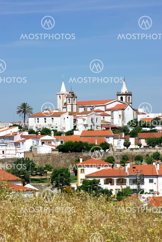 Landscape of Arronches village, Portugal.