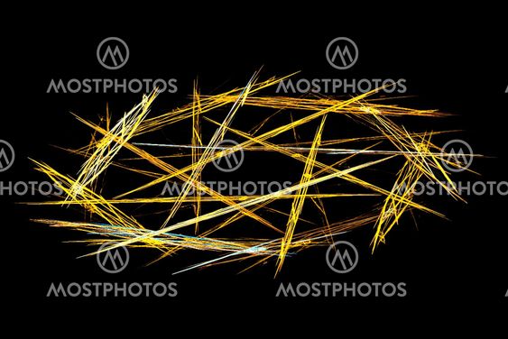 Gold abstract circle