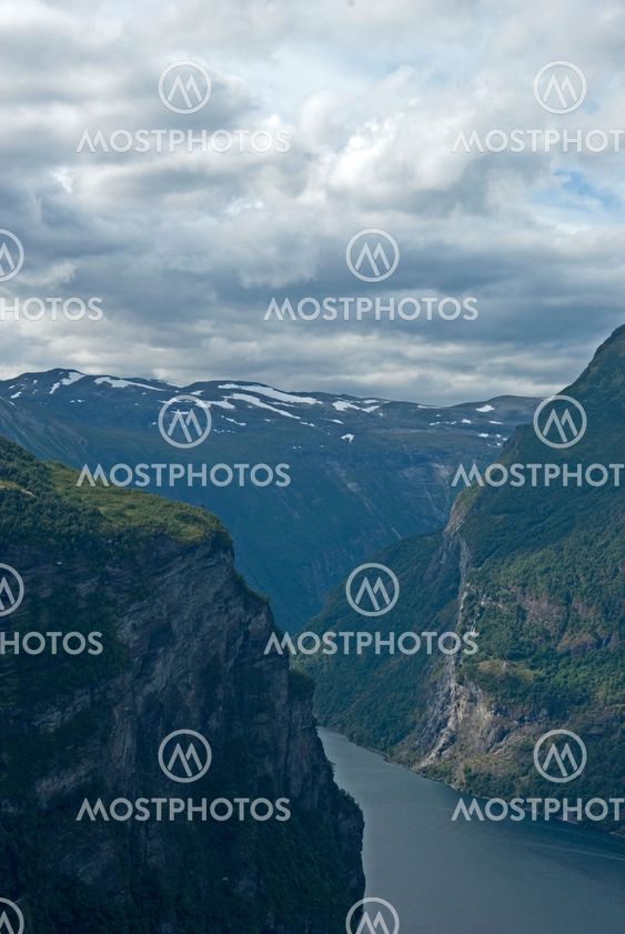 Deep fjord in Norway