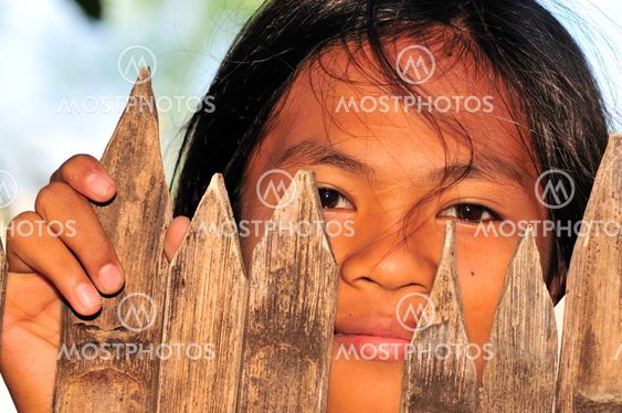 Portrait of a girl in the Philippines