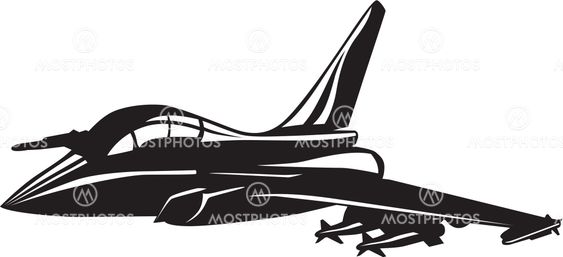 Vector illustration of a jet fighter
