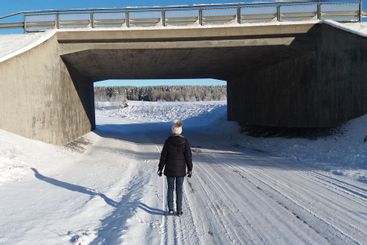 Viadukt i vintermiljö (Sweden)
