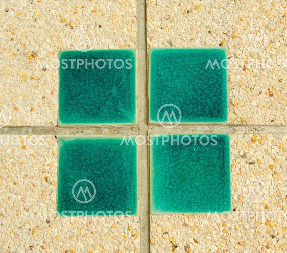 Cement tile surface.