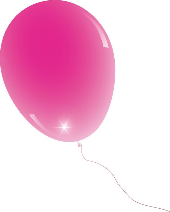 Pink glossy balloon