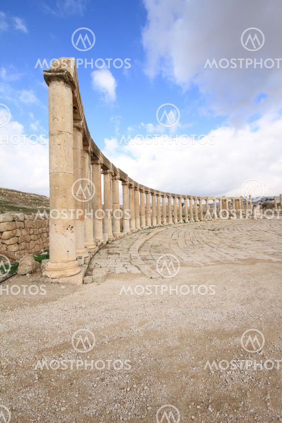 Oval Plaza,Jarash Jordan