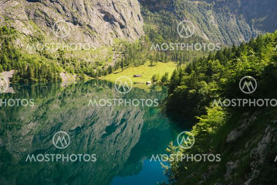 Obersee Lake Berchtesgaden By Alex Polo Mostphotos