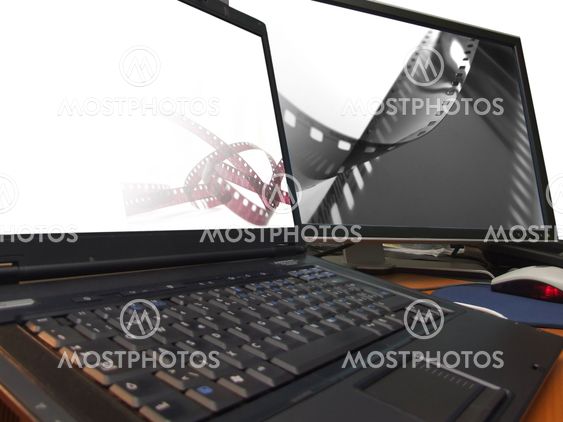 filmstrip on dual screen