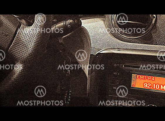 Car panel in cinemascope style