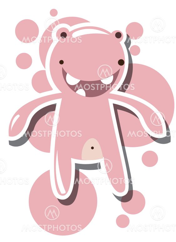 Card with cute colorful monsters, vector
