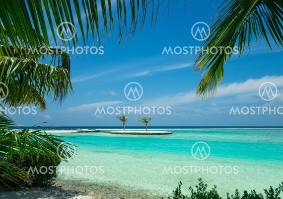 Perfect tropical island paradise beach