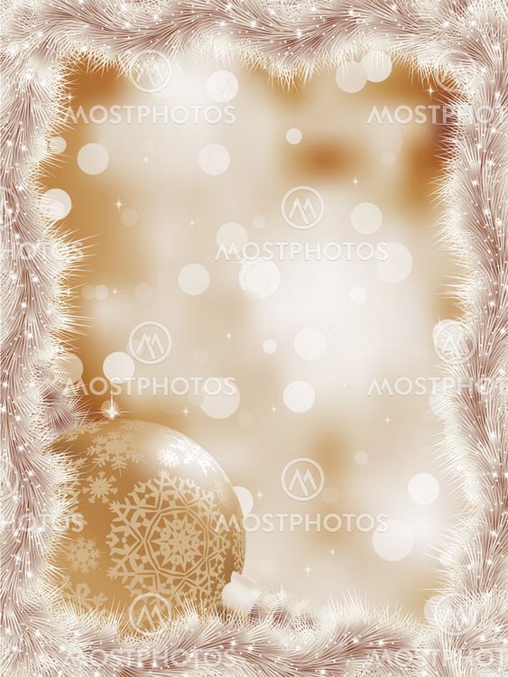 Elegant christmas snowflakes tree branches. EPS 8