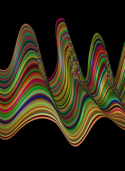 color patterned image of waves