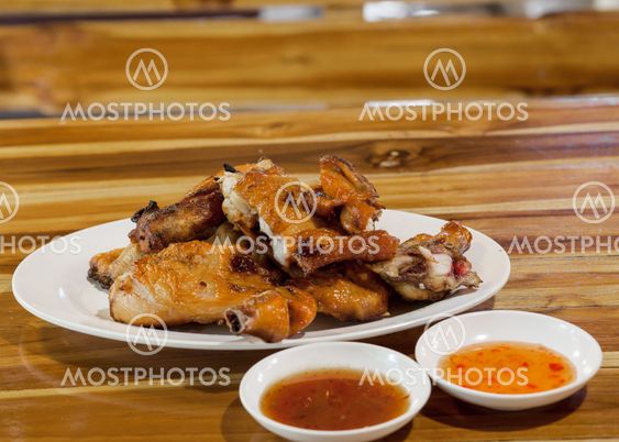 roasted chicken on dish