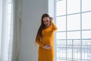 Pregnancy motherhood people expectation future. Pregnant...