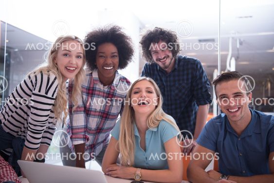 Multiethnic startup business team on meeting