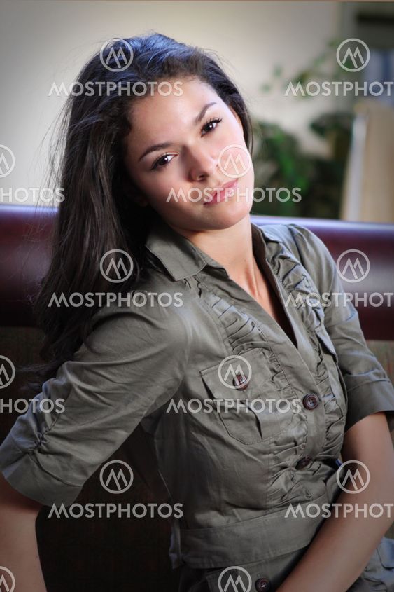 Brunette Tilting Her Head