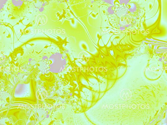 Yellow christmas fractal