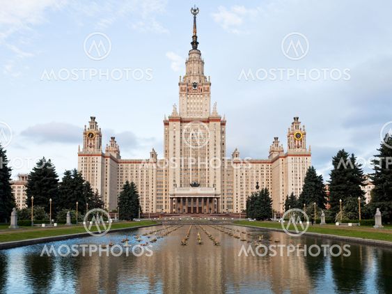 Moscow State University in early morning