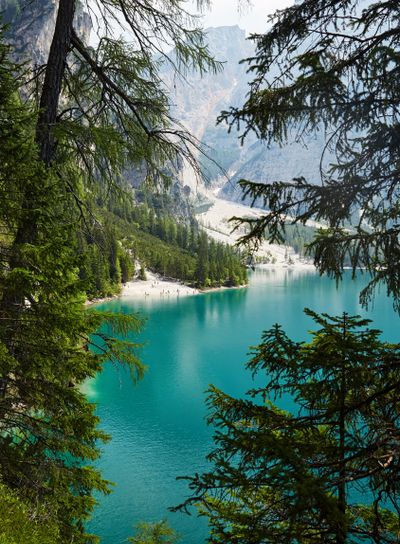 The Pragser Wildsee at daylight