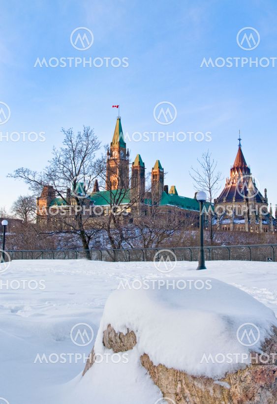 Behind Parliament