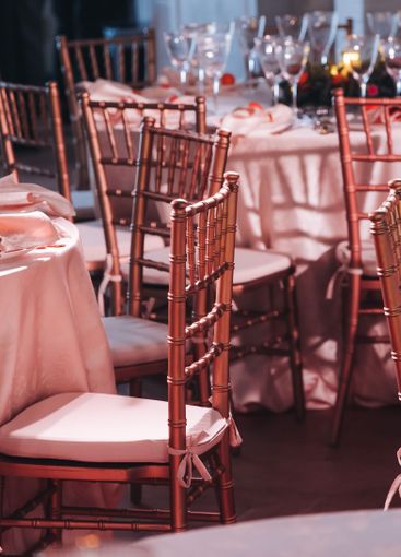 Beautiful table decoration for luxury  event in pink and...