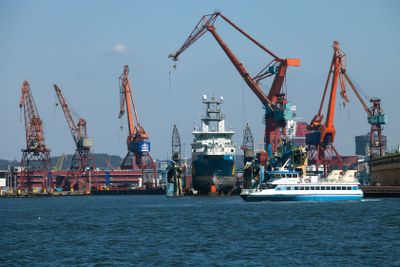 kranar i Göteborg / färg