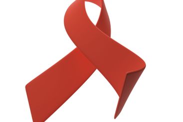3d red ribbon. World AIDS Day on December 1. Aids...