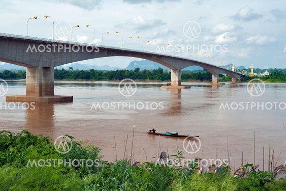 The Third Thai–Lao Friendship Bridge over the Mekong River connecting Nakhon Phanom Province in Thailand with Thakhek, Khammouane Province in Lao PDR.