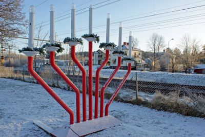 Stor adventsljusstake