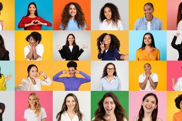 Celebrating diversity and joy through a vibrant collage...