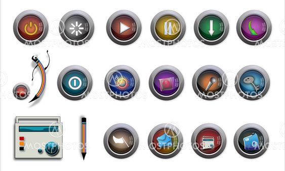 Icon set for web applications - Vector