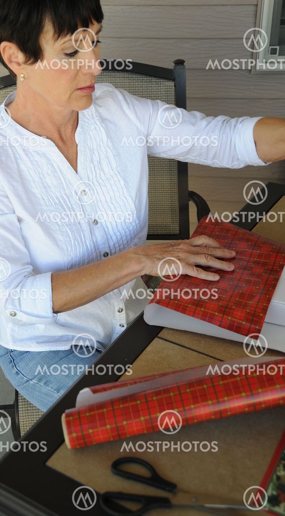Christmas gift wrapping.