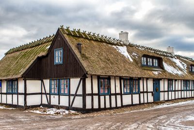 Typiskt hus i Skåne, Sverige
