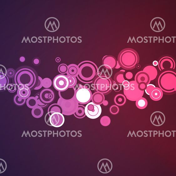 vector abstract background with circles