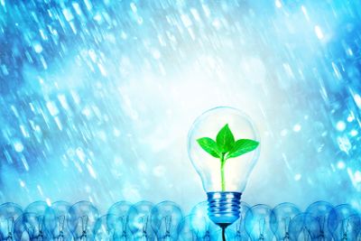 Outstanding creative idea for eco friendly background...