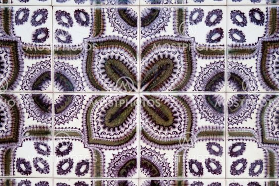 Ornamental old typical tiles
