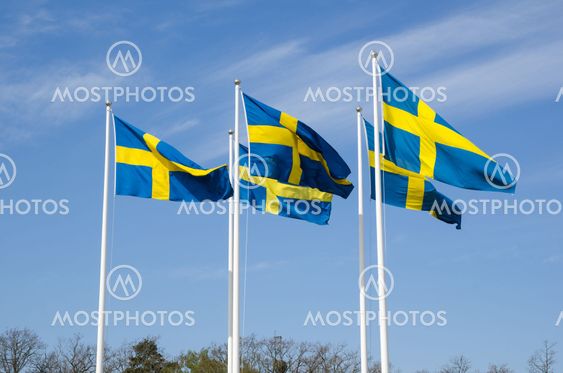 Swedish flags