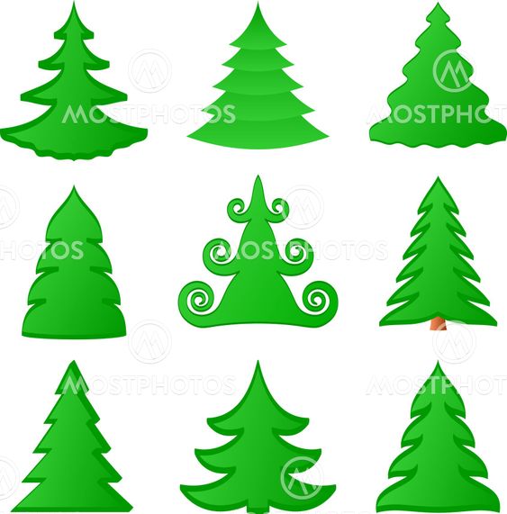Christmas trees collection