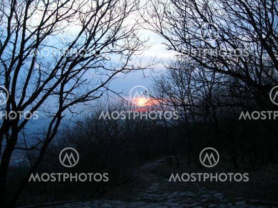 Sunset and the clouds