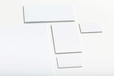 Creative arrangement of geometric metal pieces on a...