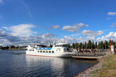 Turbåten Laponia vid Västra Kajen i Piteå