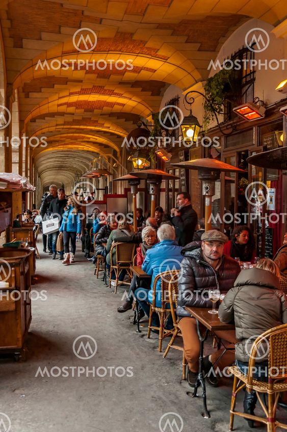 Typical Paris cafe
