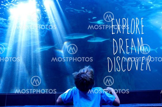 Composite image of explore, dream, discover