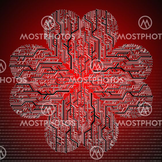 Circuit board in Heart shape