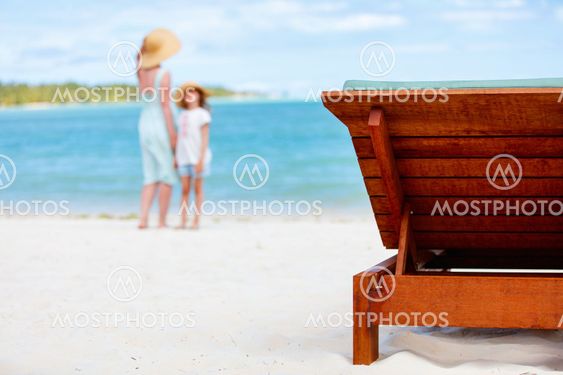 Mother and daughter on vacation